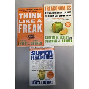 Super Freakonomics Book Lot Think Like A Freak Levitt Dubner